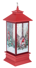 Load image into Gallery viewer, LED Light Up Shimmer Birdhouse Lantern by Ganz MX189973