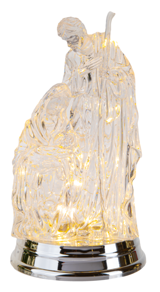 LED Light Up Crystal Holy Family Figurine by Ganz MX192208