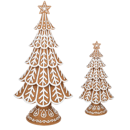 Gingerbread Tree Set (2pc set) by Ganz MX192812