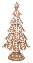 Load image into Gallery viewer, Gingerbread Tree Set (2pc set) by Ganz MX192812