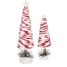 Load image into Gallery viewer, Peppermint Twist Tree Set (2pc set) by Ganz MX192944