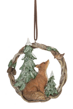Load image into Gallery viewer, Woodland Animal in Wreath Ornaments by Ganz MX193063