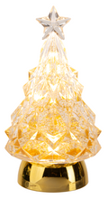 Load image into Gallery viewer, LED Light Up Shimmer Gold Tree Figurine by Ganz MX194112