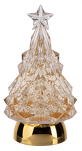 Load image into Gallery viewer, LED Light Up Shimmer Gold Tree Figurine by Ganz MX194112