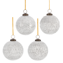 Load image into Gallery viewer, Textured White Kugel Ball Ornaments by Ganz MX194167