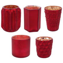 Load image into Gallery viewer, Cranberry Mercury Votive Holders by Ganz MX194180