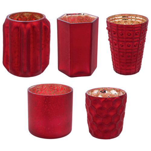 Cranberry Mercury Votive Holders by Ganz MX194180