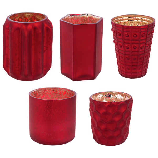 Cranberry Mercury Votive Holders by Ganz MX194180