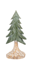 Load image into Gallery viewer, Carved Pine Tree Set (2pc set) by Ganz MX194348