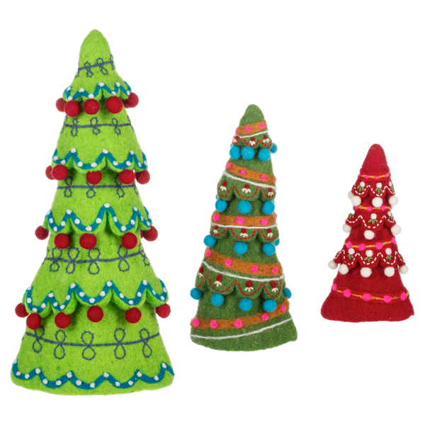 Emrboidered Tree Set (3pc set) by Ganz MX194456