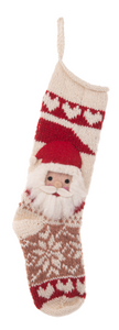 Knitted Santa Stockings (2pc ppk) by Ganz MX194469