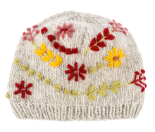 Load image into Gallery viewer, Knit Embroidered Floral Winter Hats by Ganz MX194498