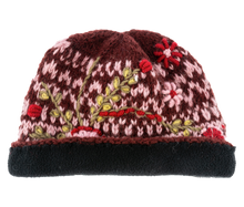 Load image into Gallery viewer, Knit Embroidered Floral Winter Hats by Ganz MX194498