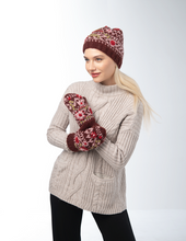 Load image into Gallery viewer, Knit Embroidered Floral Winter Hats by Ganz MX194498