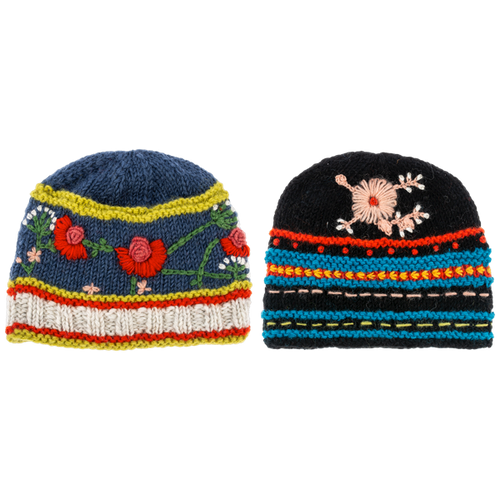 Knit Embroidered Colorful Winter Hats by Ganz MX19450