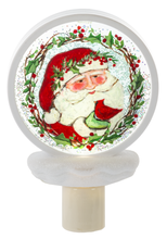 Load image into Gallery viewer, Santa Shimmer Disk LED Night Light by Ganz MX194655