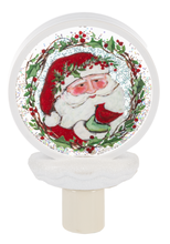 Load image into Gallery viewer, Santa Shimmer Disk LED Night Light by Ganz MX194655