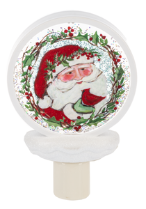 Santa Shimmer Disk LED Night Light by Ganz MX194655