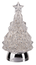 Load image into Gallery viewer, LED Light Up Shimmer Silver Tree Figurine by Ganz MX194756
