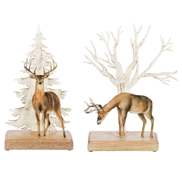 Winter Deer Figurine Set (2pc set) by Ganz MX196161