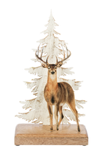 Load image into Gallery viewer, Winter Deer Figurine Set (2pc set) by Ganz MX196161
