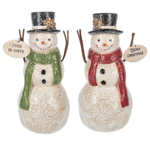 Snowman w/ Holiday Message Figurine by Ganz MX196321
