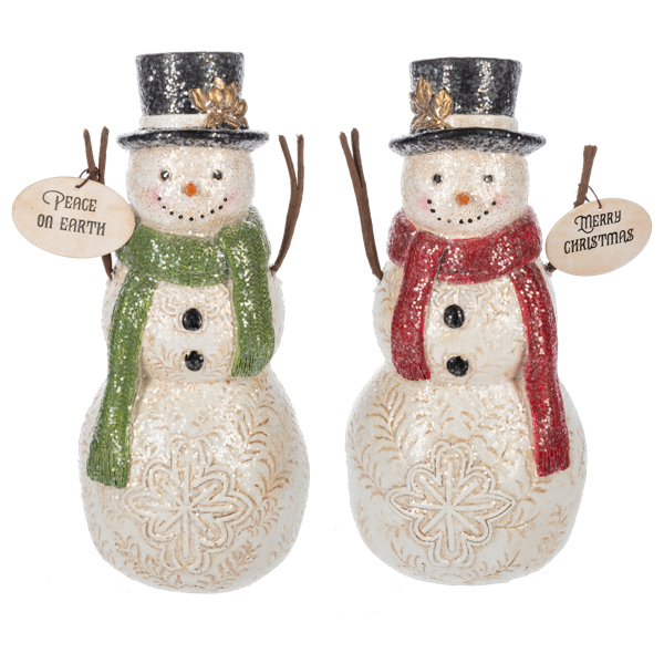 Snowman w/ Holiday Message Figurine by Ganz MX196321