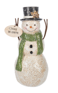 Snowman w/ Holiday Message Figurine by Ganz MX196321