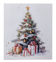 Load image into Gallery viewer, LED Light Up Christmas Tree Wall Decor Canvas by Ganz MX196346