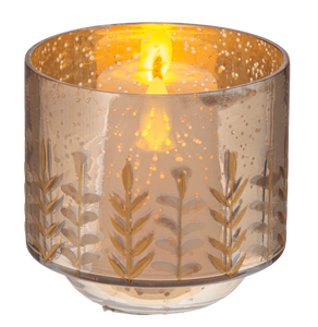 Etched Flower Tealight Holders by Ganz MX196558