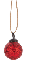Load image into Gallery viewer, Red Glitter Ball Ornaments in a Glass Jar (30pc ppk) by Ganz MX196586