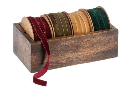 Le Grand Noel Ribbon on Spool Set (4pc set) by Ganz MX196640