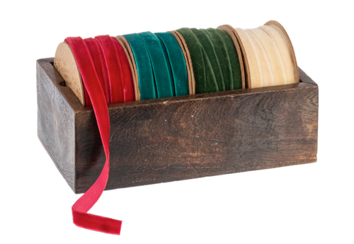 Holiday Ribbon on Spool Set (4pc set) by Ganz MX196644