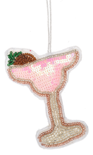 Load image into Gallery viewer, Embroidered Holiday Drink Ornaments by Ganz MX197057
