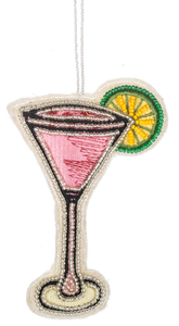 Embroidered Holiday Drink Ornaments by Ganz MX197057