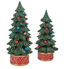 Load image into Gallery viewer, Tree on Drum Set (2pc set) by Ganz MX197203