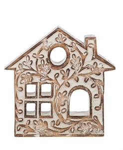 Scroll Work Village House (3pc set) by Ganz MX197462