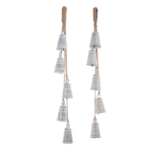 Load image into Gallery viewer, Hammered White Bell Door Hangers by Ganz MX197513