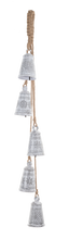 Load image into Gallery viewer, Hammered White Bell Door Hangers by Ganz MX197513