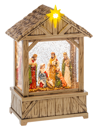 LED Light Up Shimmer Nativity Scene Figurine by Ganz MX197652