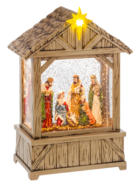 LED Light Up Shimmer Nativity Scene Figurine by Ganz MX197652