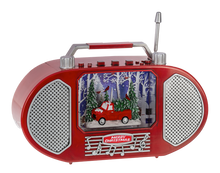 Load image into Gallery viewer, LED Light Up Shimmer Radio Figurine by Ganz MX197654