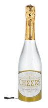 Load image into Gallery viewer, LED Light Up Shimmer Champagne Bottle Figurine - Cheers by Ganz MX197663
