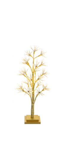 LED Warm White Light Up Tabletop Gold Starry Tree by Ganz MX199508