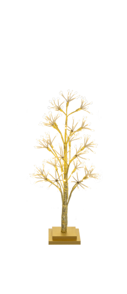 LED Warm White Light Up Tabletop Gold Starry Tree by Ganz MX199508