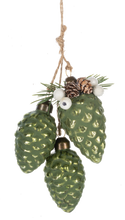 Load image into Gallery viewer, Frosted Pinecone Cluster Ornaments by Ganz MX199574