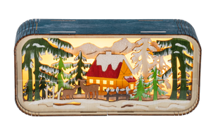 LED Light Up Laser-Cut Winter Scene Figurines by Ganz MX200117