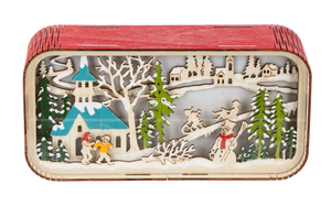 LED Light Up Laser-Cut Winter Scene Figurines by Ganz MX200117