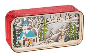 LED Light Up Laser-Cut Winter Scene Figurines by Ganz MX200117
