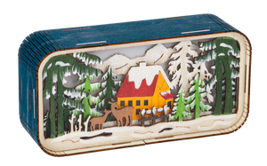 LED Light Up Laser-Cut Winter Scene Figurines by Ganz MX200117